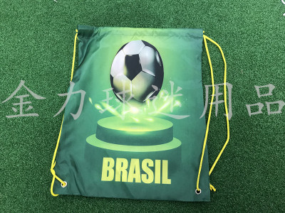 Brazilian backpack polyester backpack fan backpack flag backpack club fan bag