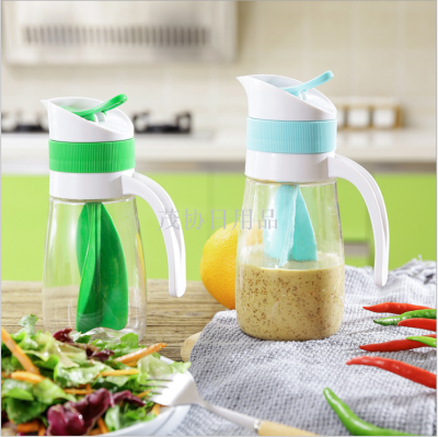 Kitchen Salad Blending Cup Household Seasoning Mixing Bottle Plastic Tomato Sauce Mixing Bottle