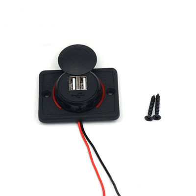 Integrated design 12-24v ship furniture universal mobile phone charger waterproof 3.1a car modified dual USB