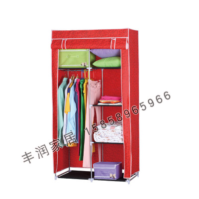 Simple wardrobe non-woven wardrobe cloth art dormitory housing home