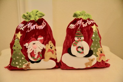 Christmas Gold Velvet Doll Gift Bag Christmas Gift Drawstring Bag Gift Bag Christmas Gift Bag Dark Red