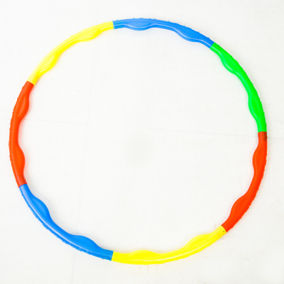Yi Cai Children's Plastic Color New 7 Section. 8 Section Bold Hula Hoop Outdoor Entertainment Fitness Ring Wholesale