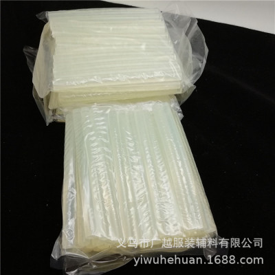 Supply 7 * 100 mm transparent hot melt adhesive bar/plastic adhesive strip / 50 pieces of hot sol for clothing accessories/bags in stock