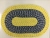 1cm thick oval thick rope floor mat