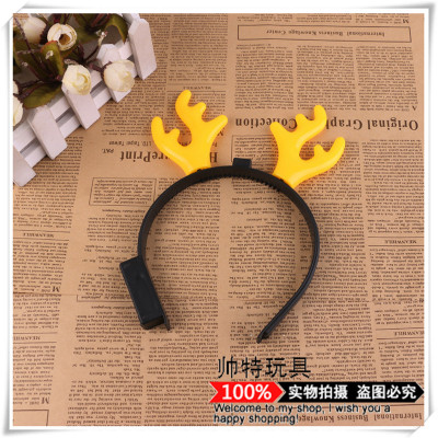 Antlers boutique hair decoration led headband hair source Christmas hair decoration led party supplies