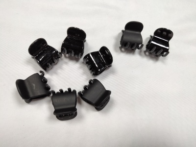 Manufacturers direct sales 2cm round head 3 claw children's grip clip bangs spray black/sanding effect joker simple