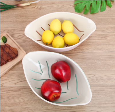 Double layer plastic two-piece set of washbasin fruit basket fruit bowl kitchen lishui basket fruit and vegetable basket