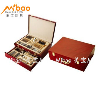 Manufacturers direct sales of stainless steel west tableware set 72 sets of 84 sets of export