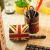 Vintage pen container creative fashion desk storage box multi-functional pen container leather creative
