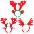 deerhorn hair band headband hair ornament Christmas hat children adult Christmas party decoration gifts