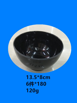 Melamine bowls pure black small bowl large amounts of spot inventory runghu street serving hot style