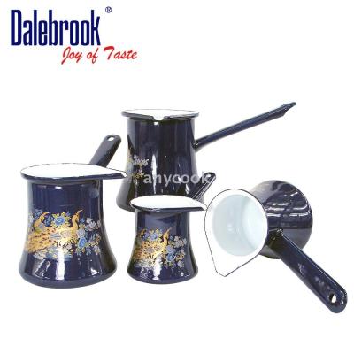 Dalebrook Turkish enamel coffee warmer warmer on Turkish enamel cup pot bucket Arab coffee warmer warmer