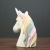 Nordic wind creative resin original crafts lovely unicorn horse head office desktop home furnishings