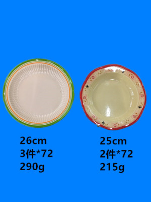 Melamine plate imitation ceramic plate decals square color plate a large number of spot stocks by tons sold