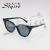 The new fashion round sunglasses with cat eyes are fashionable and can be worn with sunshade sunglasses 435