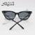 The new fashion round sunglasses with cat eyes are fashionable and can be worn with sunshade sunglasses 435
