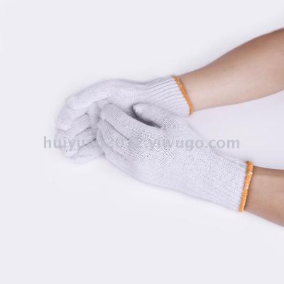 Custom Construction Site Stretchable Cotton Safety Hand Working Gloves