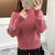 Thickened sweater women's long-sleeved loose embroidered flower student pullover sweater women's wear