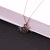 Japanese and Korean New Titanium Steel Necklace Black Swan Four-Color Pendant Simple Fashion Short Necklace Diamond 18K Rose Gold