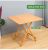 Bamboo Folding Table Pieces 60-70-80 Folding round Table Eight-Immortal Table Dining Table Portable Folding Table Wooden Table