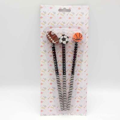 Three Ball pencil eraser Stationery Set School Supplies Children's stationery