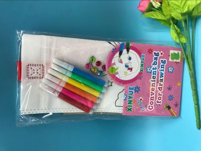 Color paintbrush Portable Painting Set Stationery set School supplies Children's stationery set