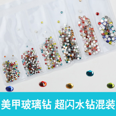 Decoration color flat bottom water diamond mixed dressing