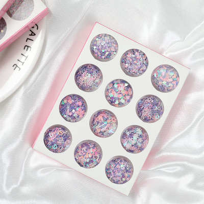 Japanese net red eye makeup star paste lolita makeup eye shadow glitter equal in fairy eye corner stage nail paste accessories