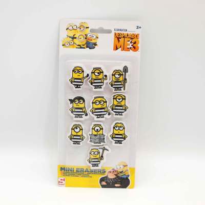 Ten manufacturers of school supplies with cute Minions Eraser Stationery Set