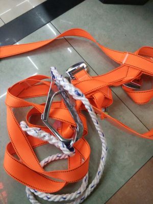 Seat belts, fall safety ropes, safety buckles,