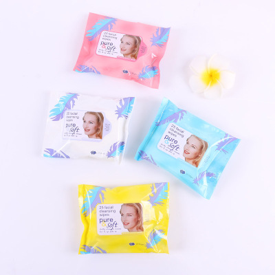 25 clean makeup remover wipes are gentle and easy to carry without stimulation