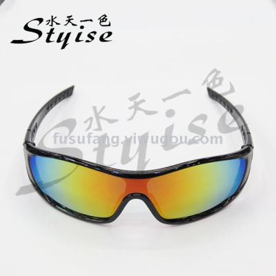 New outdoor mountaineering with sports color film cycling sunglasses sports sunglasses 9725-o