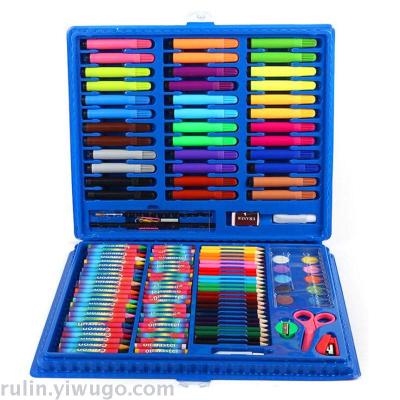 Children's art gift box watercolor pen crayon oil painting stick learning supplies school gifts brush set wholesale