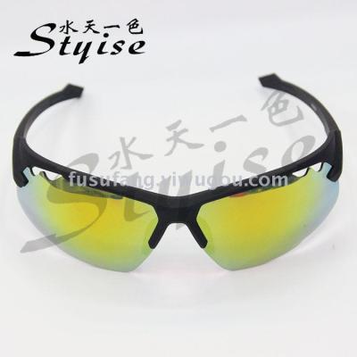 New outdoor mountaineering and cycling sports half-frame sunglasses sports sunglasses 9729
