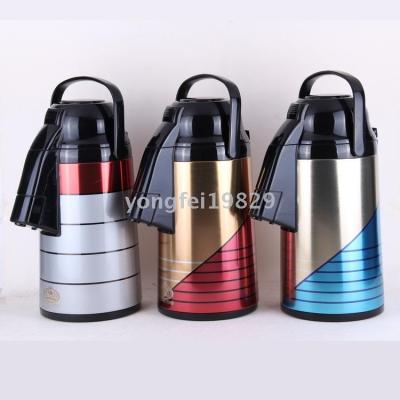 ALWAYS Large capacity thermos flask with color air pressure inside of glass kettle students use coffee pot