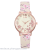 New style small broken flower nationality wind individual character lady crystal face leather watch