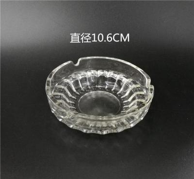 Office round Sunflower Ashtray Transparent Crystal Glass Ashtray Glass Ashtray