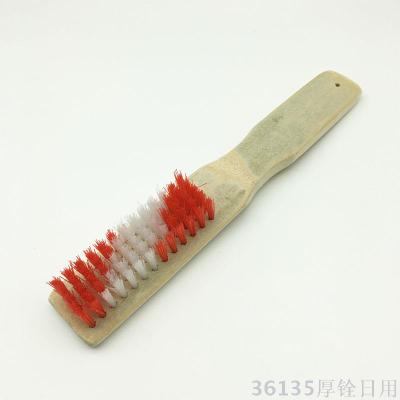 Long handle bamboo board brush natural bamboo bristle household shoe brush cleaning brush