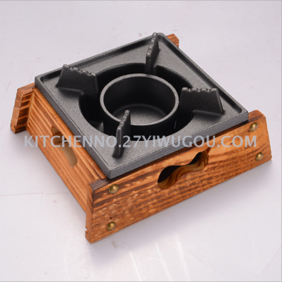 Gas stove portable outdoor small wood stove creative wood barbecue stove gas stove alcohol stove