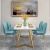 Nordic Style Marble Dining-Table Rectangular Dining Tables and Chairs Set Modern Simple Small Apartment Internet Celebrity Household Light Luxury