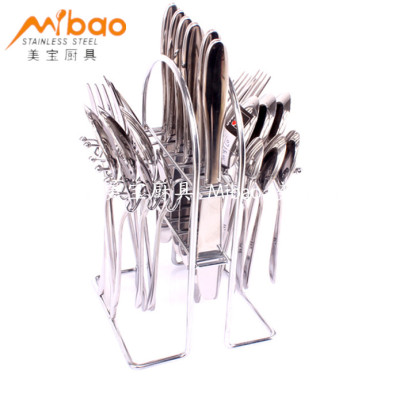 Tableware stainless steel tableware turntable packaging portable tableware knife fork spoon hotel supplies