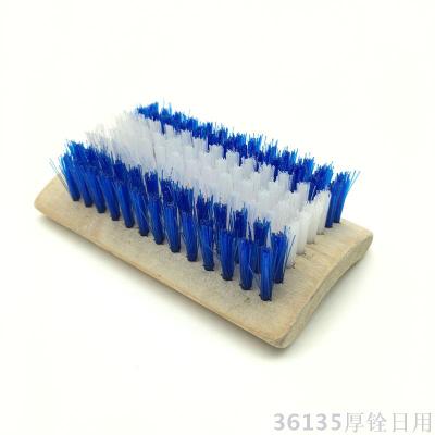 Bamboo board brush natural bamboo bristle household shoe brush cleaning brush