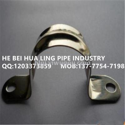 Metal tube card galvanized water pipe riding card hoop pipe clip saddle card u-tube ohm card