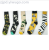 New cross-border socks from Europe and the United States new graffiti series of flower and bird figure cotton socks for