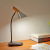 Creative desk lamp Nordic wood grain desk lamp led bedroom bedside student eye protection book lamp USB night light