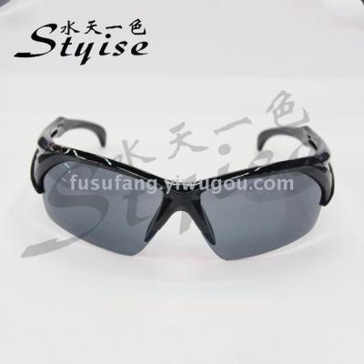 New outdoor mountaineering and cycling sunglasses with large frame, trendy sports sunglasses 9751