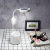 Desk lamp creative USB charging eye-protection learning desk lamp LED penholder mirror folding lamp fan