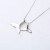 Former 3 Lin Jia Same Style 925 Sterling Silver Clavicle Chain Fishtail Pendant Dolphin Necklace Female Accessories Necklace Fashion Accessories