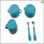 DF27318 stainless steel kitchen utensils and children's tableware set set of five sets