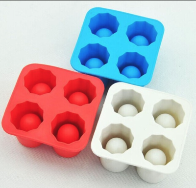 Four hole ice cup creative modeling ice mold silicone edible ice cup ice lattice